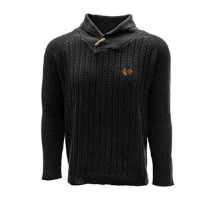 Chicago Blackhawks Mens Size M Sweater Salute By Levelwear Heritage Tab Black